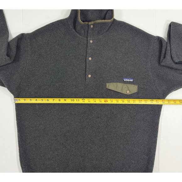 Vintage Patagonia Mens Synchilla Snap-T Pullover Size XL Made In USA 90s Gray - Picture 12 of 13